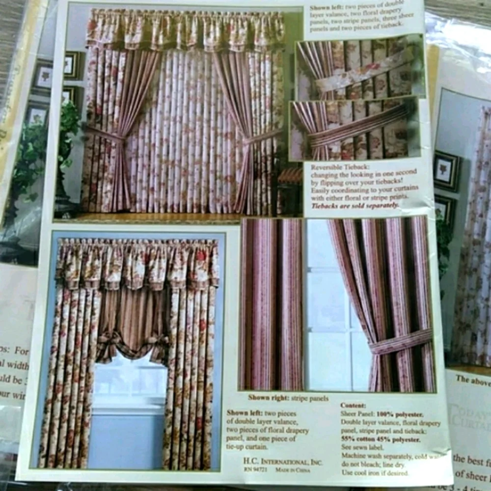 todays curtain nwt never