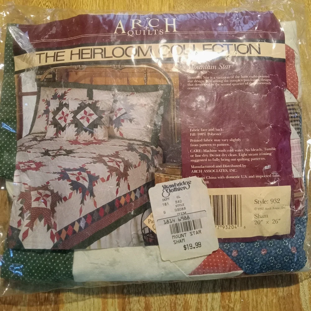 VTG Quilted ARCH Pillow Sham 20