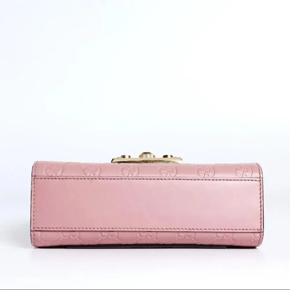 Gucci Guccisima Padlock Crossbody Pink Small