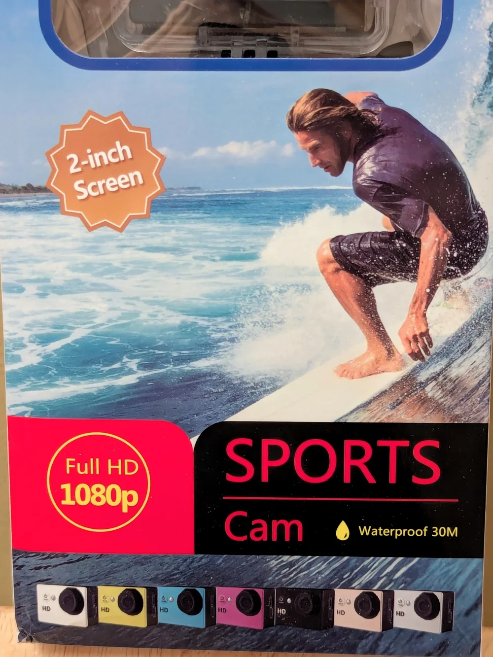 1080p Full HD Sports Action Camera Waterproof 30M 2