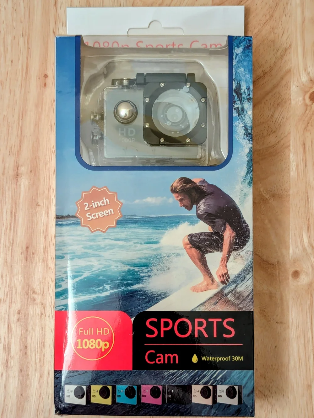 1080p Full HD Sports Action Camera Waterproof 30M 2