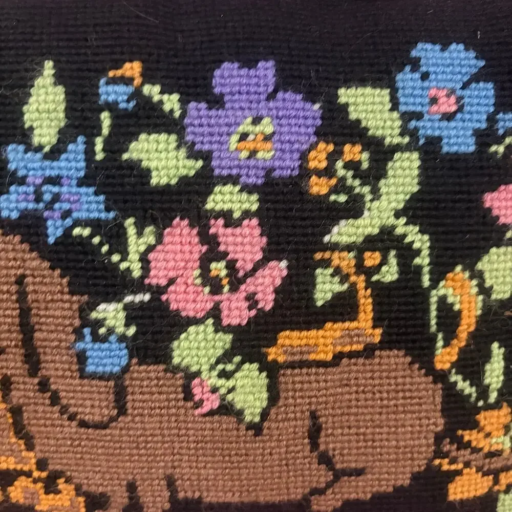 Vintage whimsical dachshund