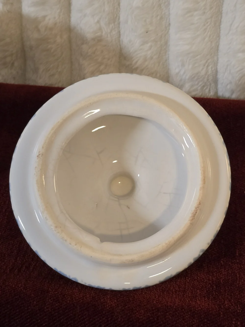 Vintage Corelle Blue Hearts Mini Lidded Casserole Pot 14oz