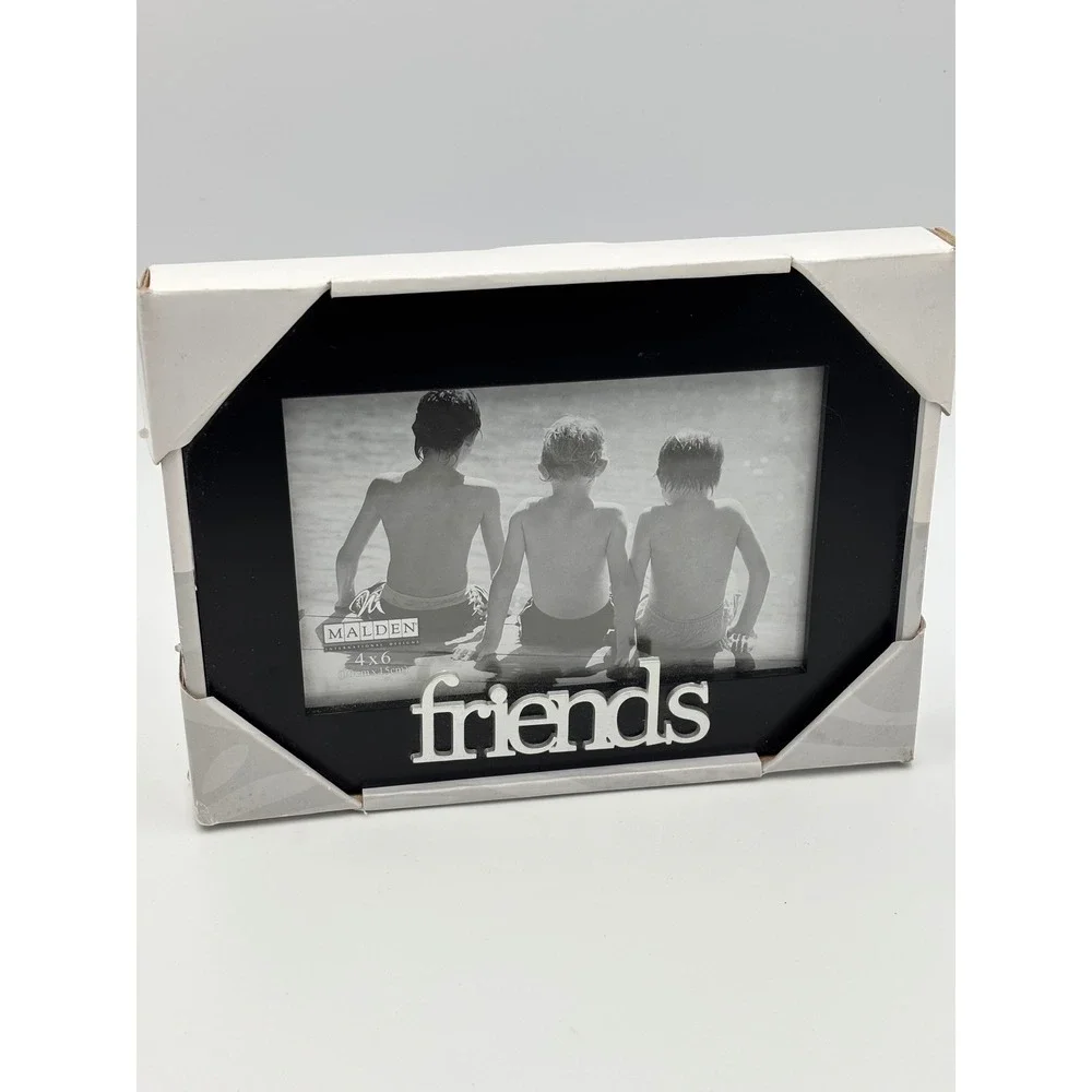 Malden International Designs Picture Friends‎ Black 4x6 Photo Picture Frame