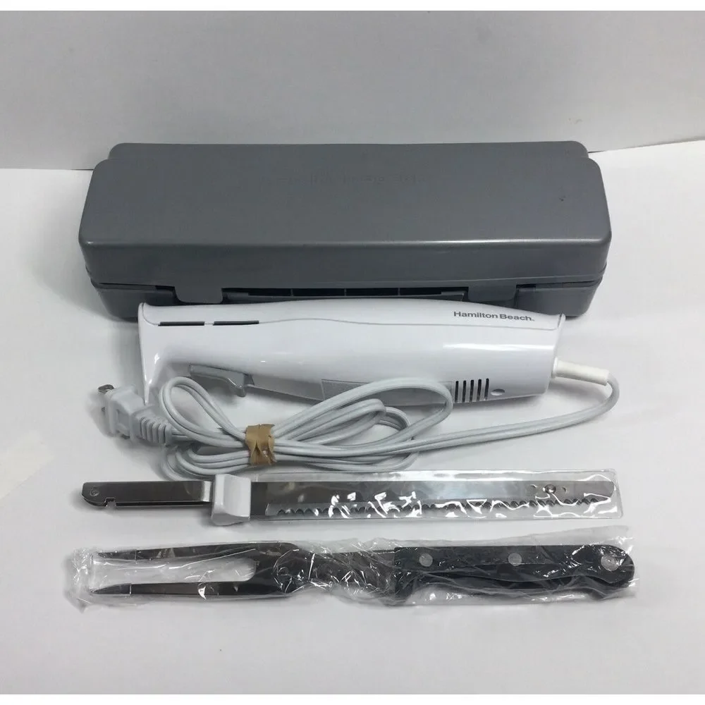 Hamilton Beach Electric Knife with Case - White Carving‎ Knife 74250R