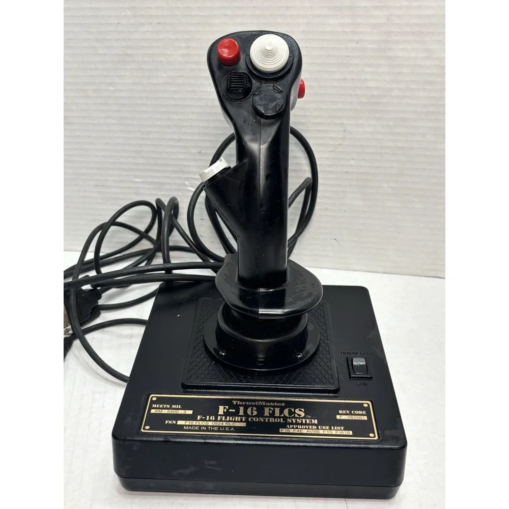 ThrustMaster F16 FLCS Flight Control System Joystick Vintage PC Gaming XM-5400-3