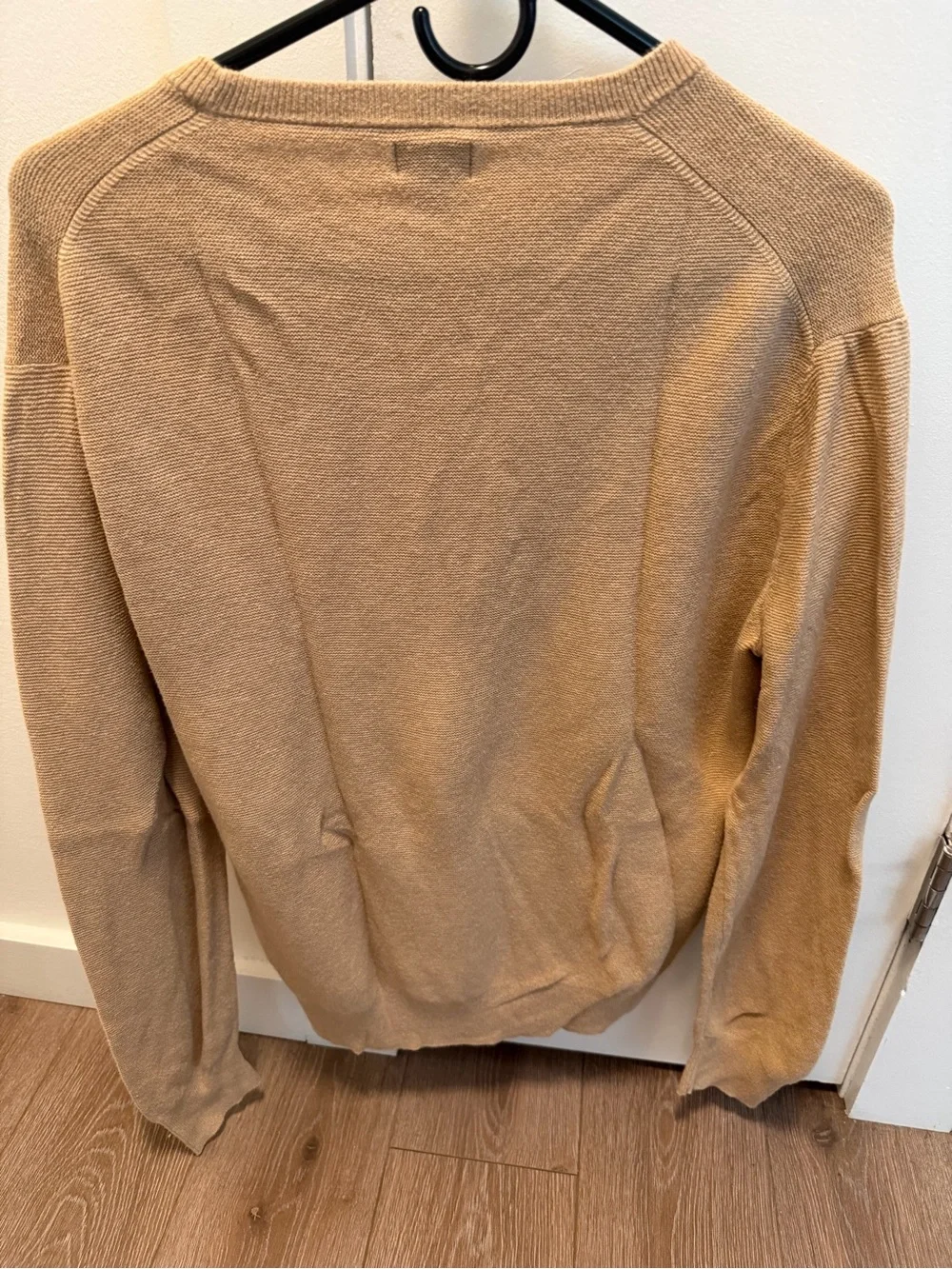 J. Crew Men's Camel/Tan Cotton Crewneck Sweater