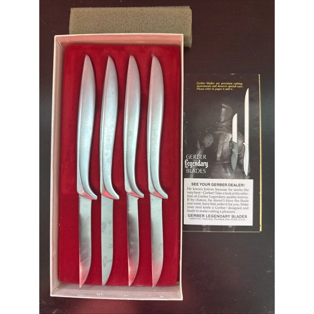 Gerber Legendary Blades 4 Miming Knives‎ In Box New Never Used