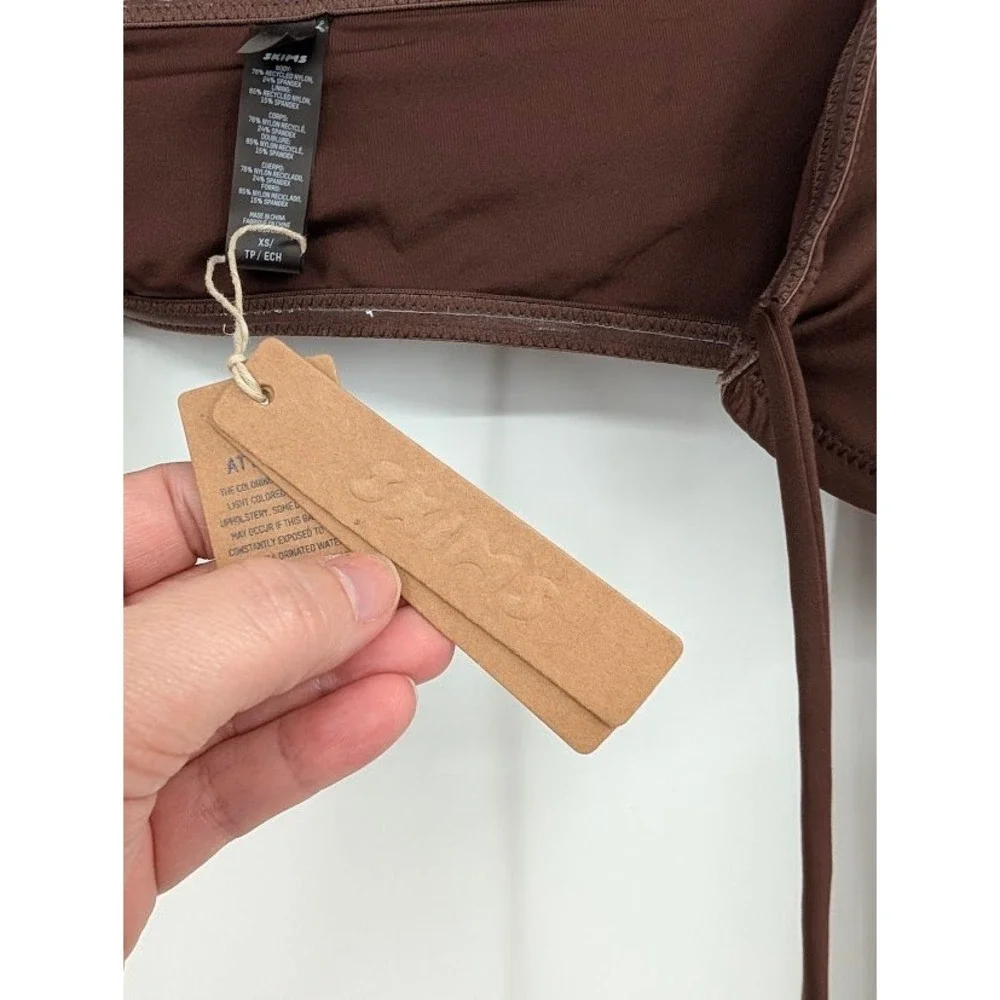 SKIMS brown top xs