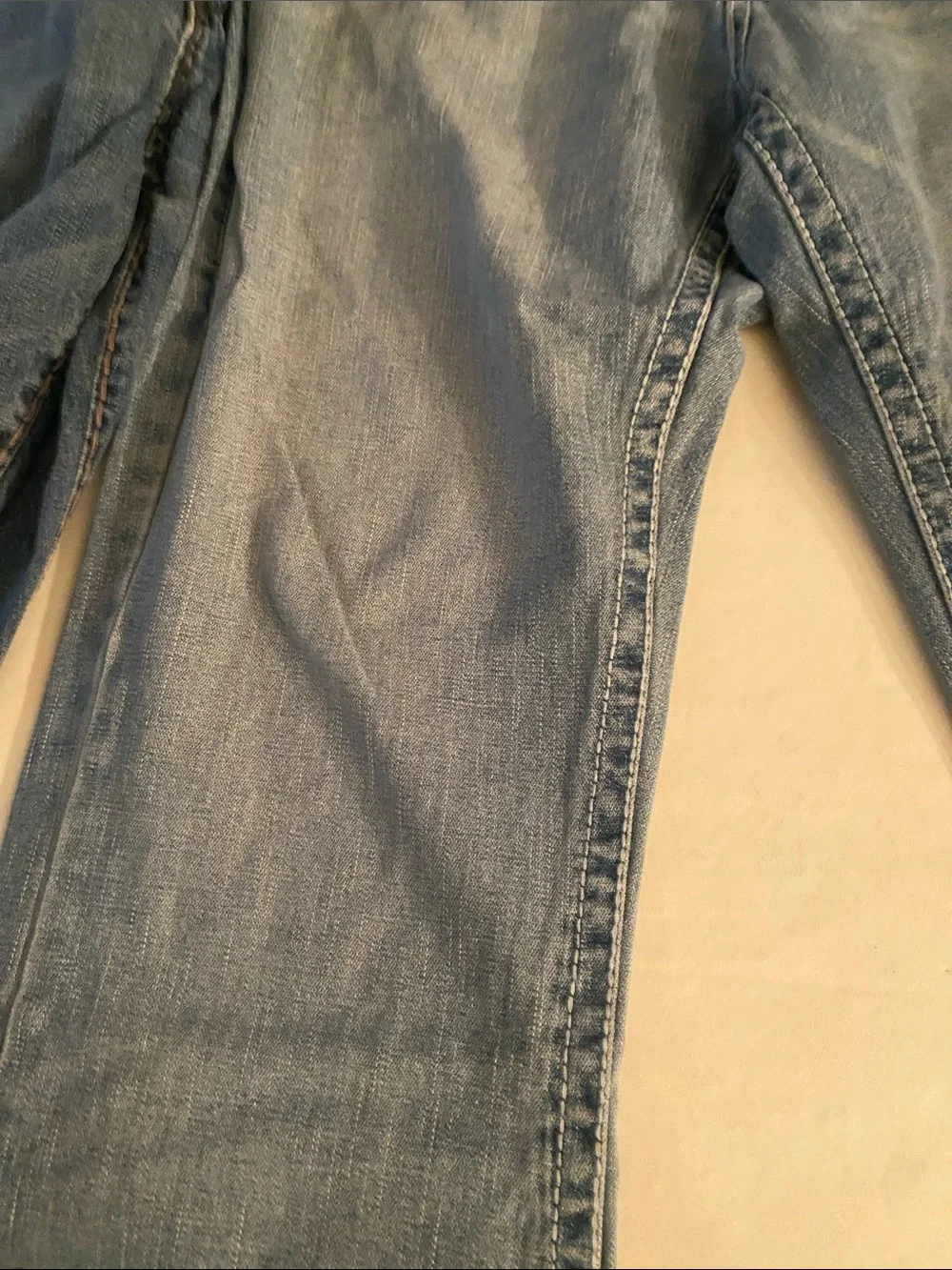 Two pairs of Vintage made in USA Men's True Religion Jeans.