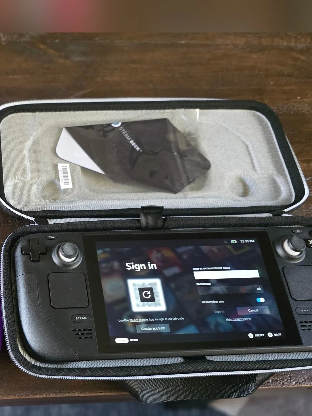 Portable Gaming Console in Black