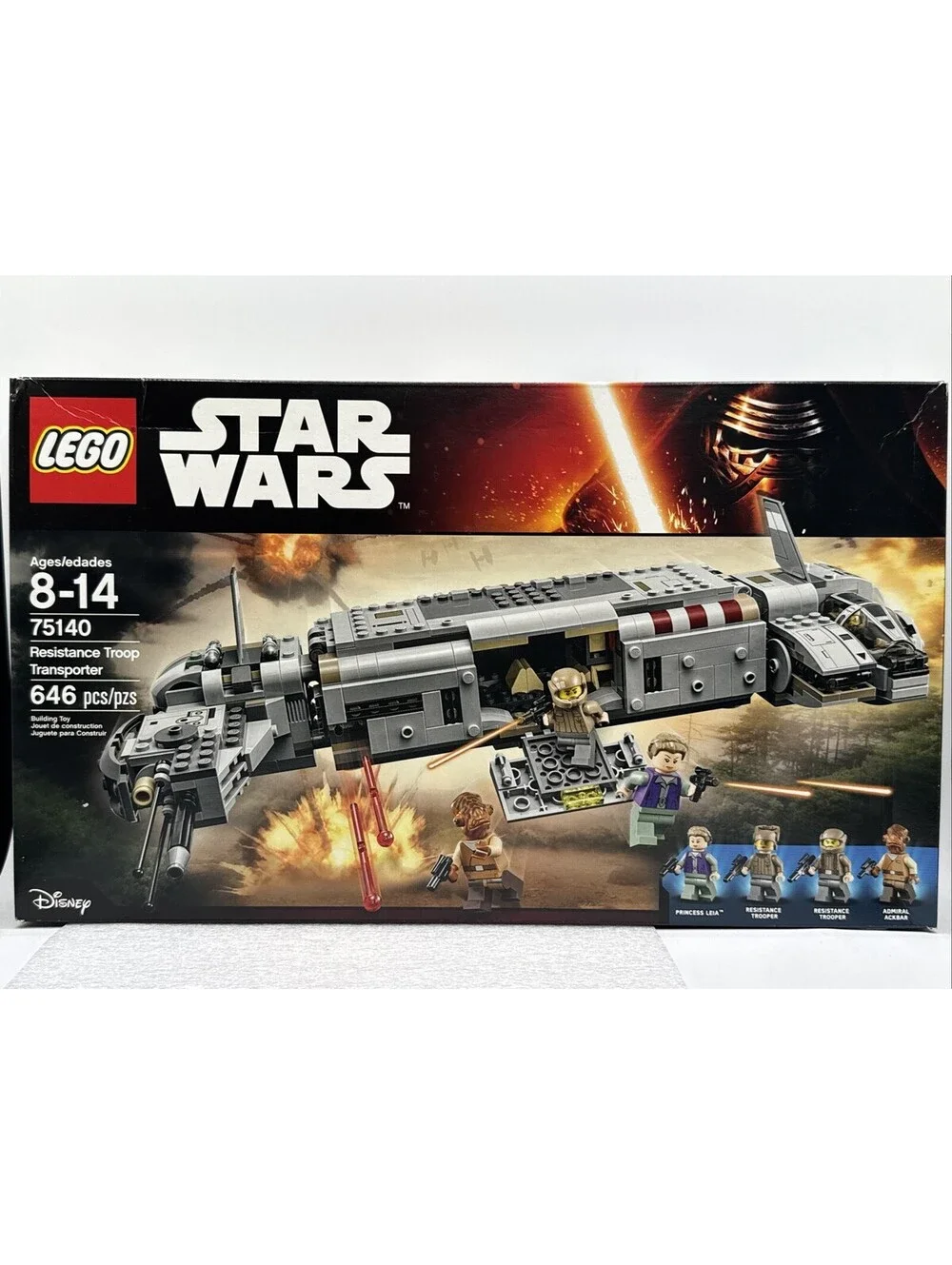 LEGO Star Wars: Resistance Troop Transporter 75140 Disney 2016 Sealed 4 Minifigs