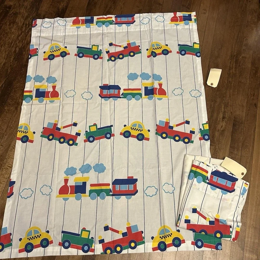 VTG 80's Boy Pair Curtain‎ Panels 40