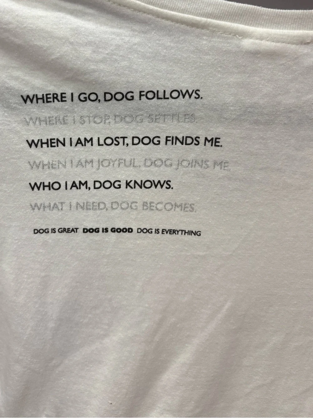 Dog is Good white long