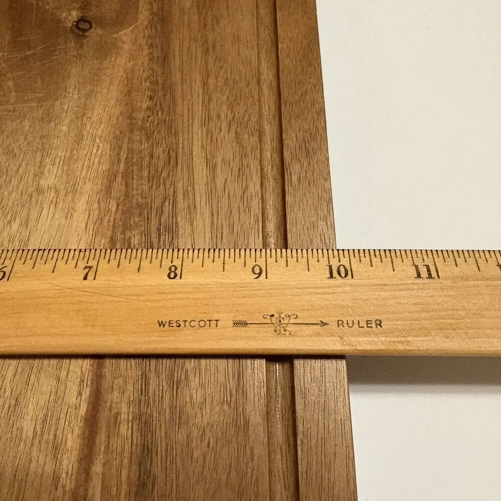 Thyme & Table 10x14 Acacia Wood Cutting Board Triangle Shaped Anti-Slip Feet