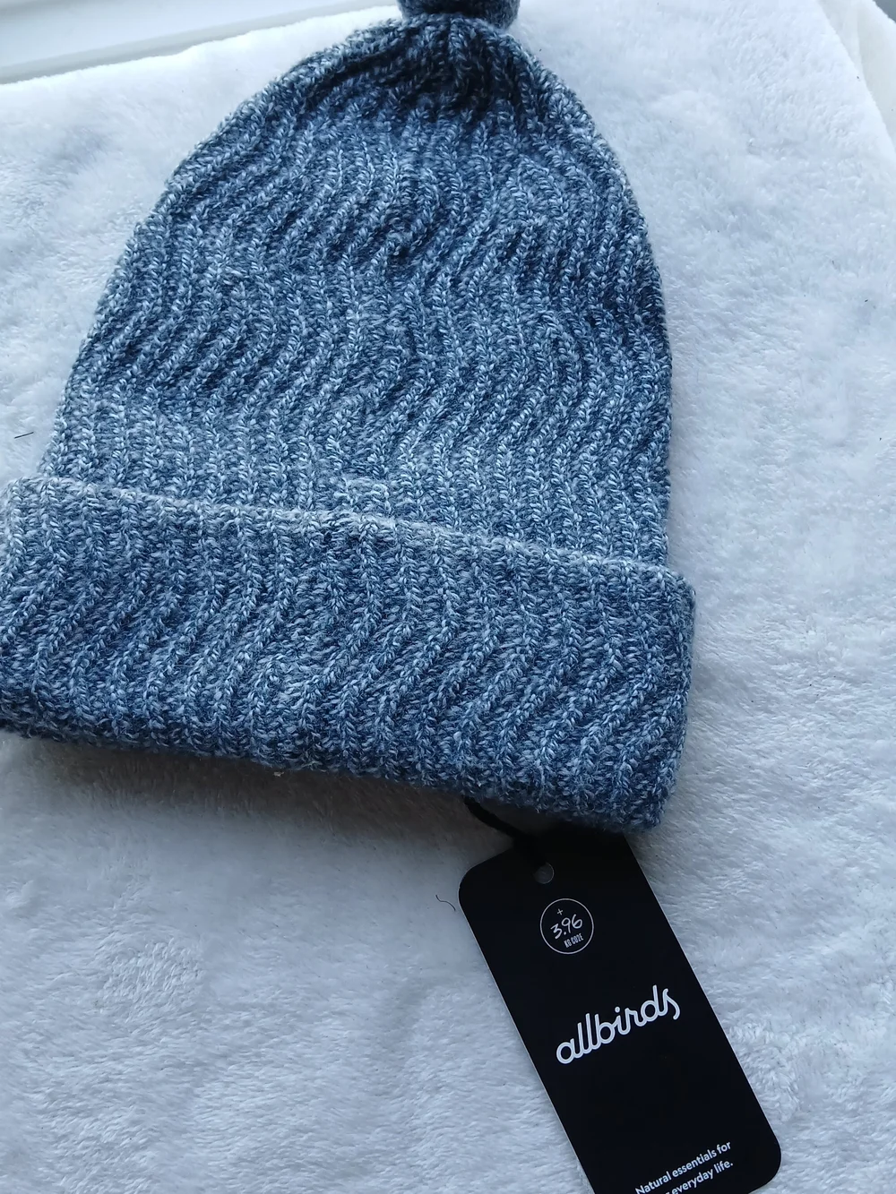 allbirds [Nordstrom] Kids Heathered Merino Wool Pom Beanie, S/M, NWT