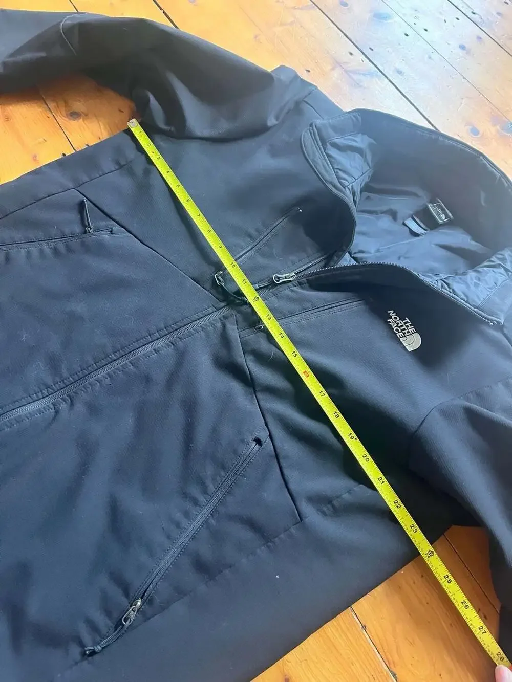 The North Face hand up