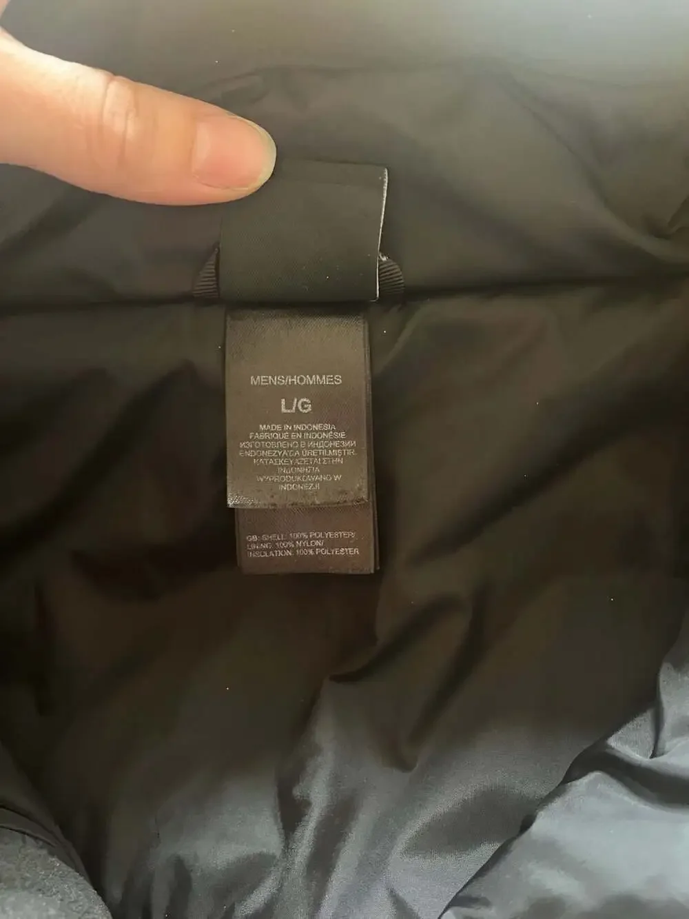 The North Face insulation jacket cinch