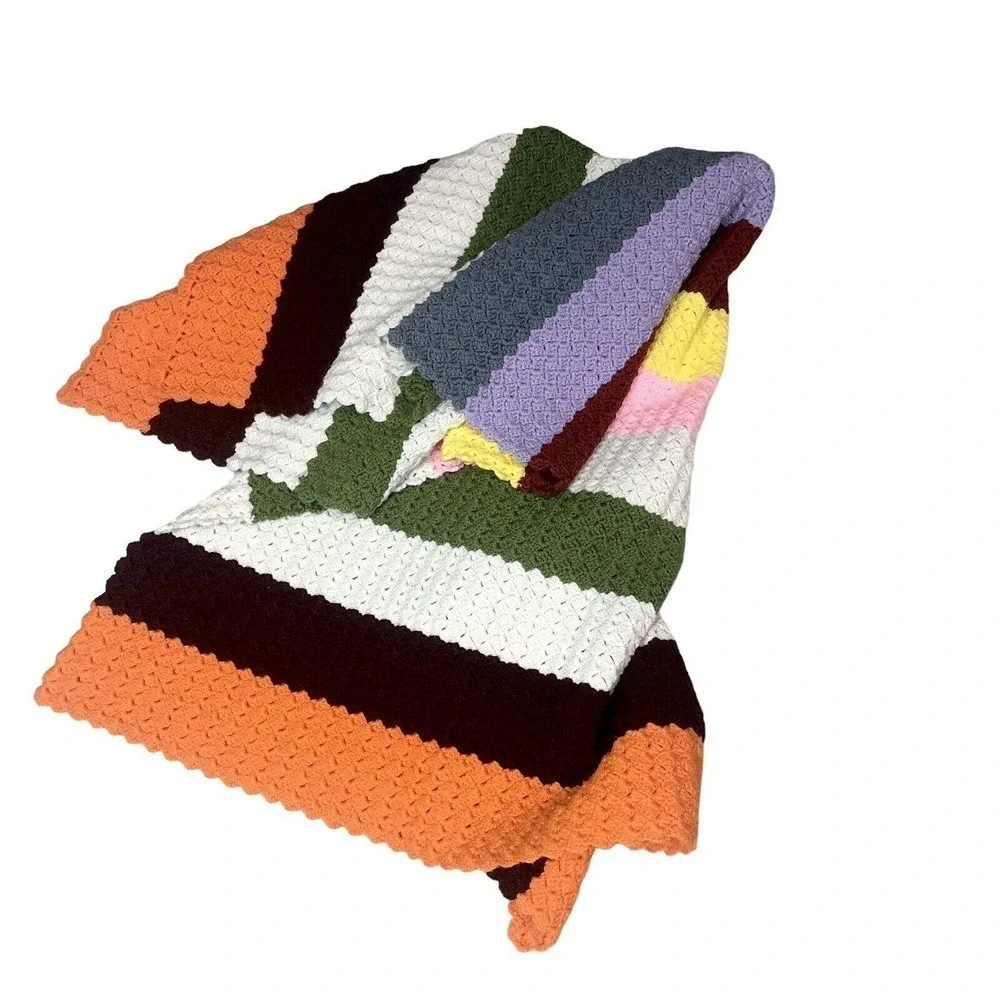 Handmade crocheted afghan