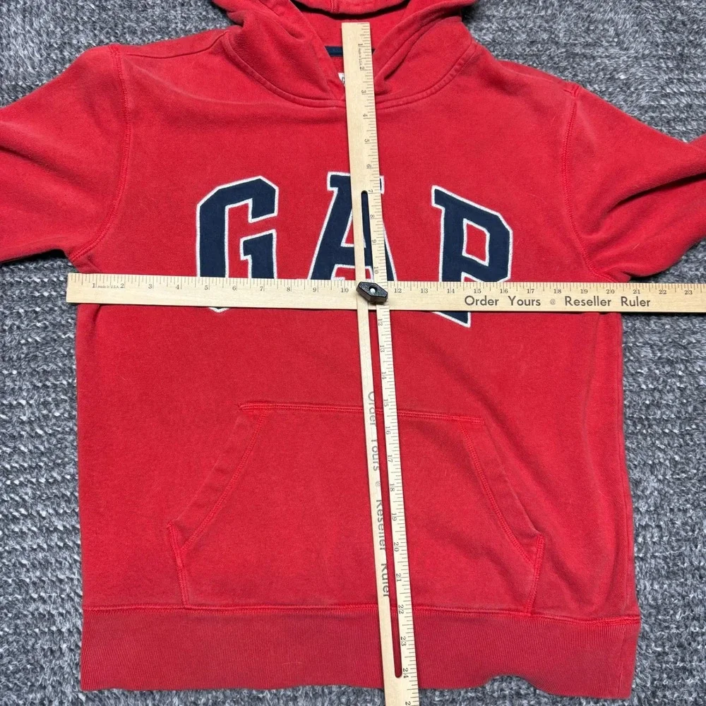 GAP Kids Boys Hoodie Pullover Sweatshirt XXL Red Arch‎ Logo Spellout