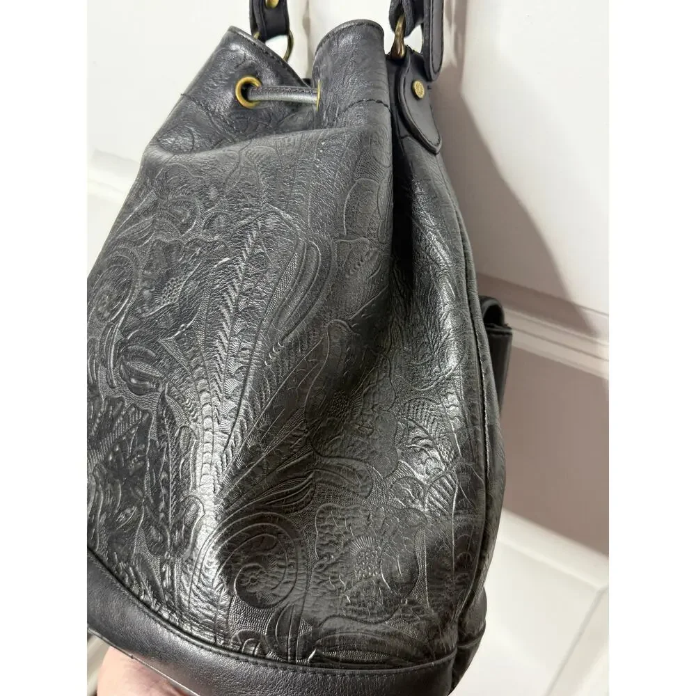 Liz Claiborne Vintage Bucket Bag 100% Leather | Fair to Good Used Condition