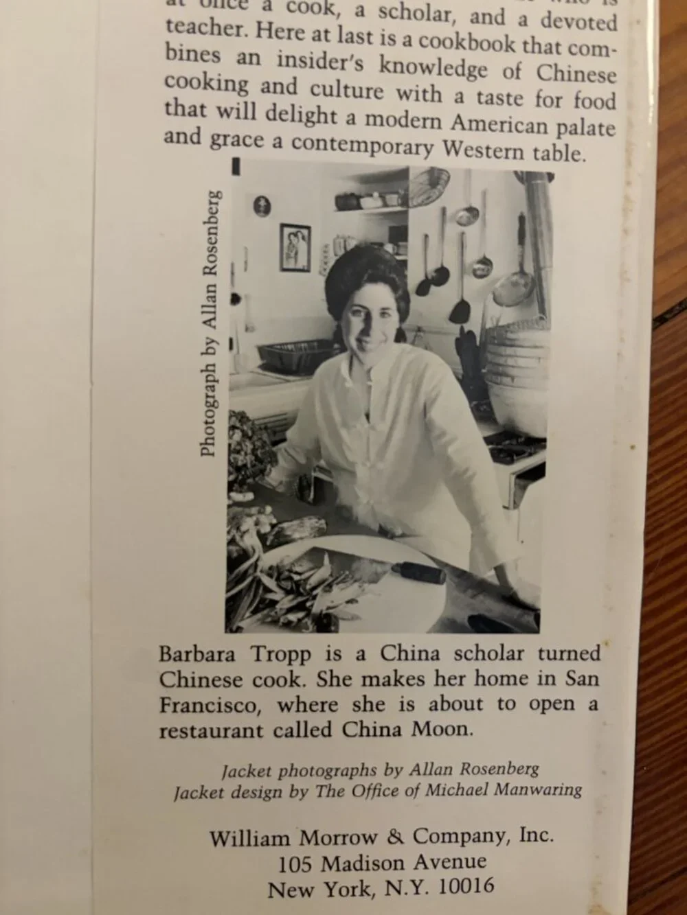 Vintage 1982 The Modern Art of Chinese Cooking by Barbara Tropp | HC Cookbook
