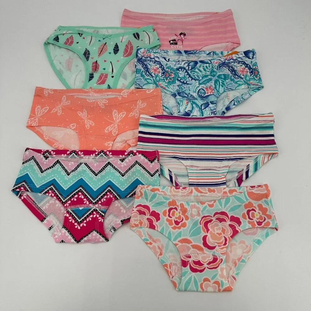 Gymboree Girl's Underwear size 2T Lot of 7 Pairs of Panties - Hipster and Bikini