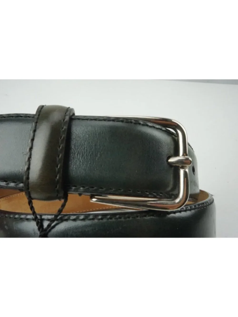 Rubinacci green leather