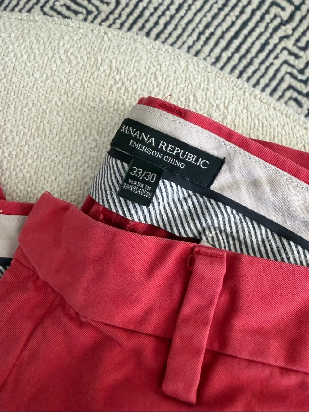 Banana Republic bright red