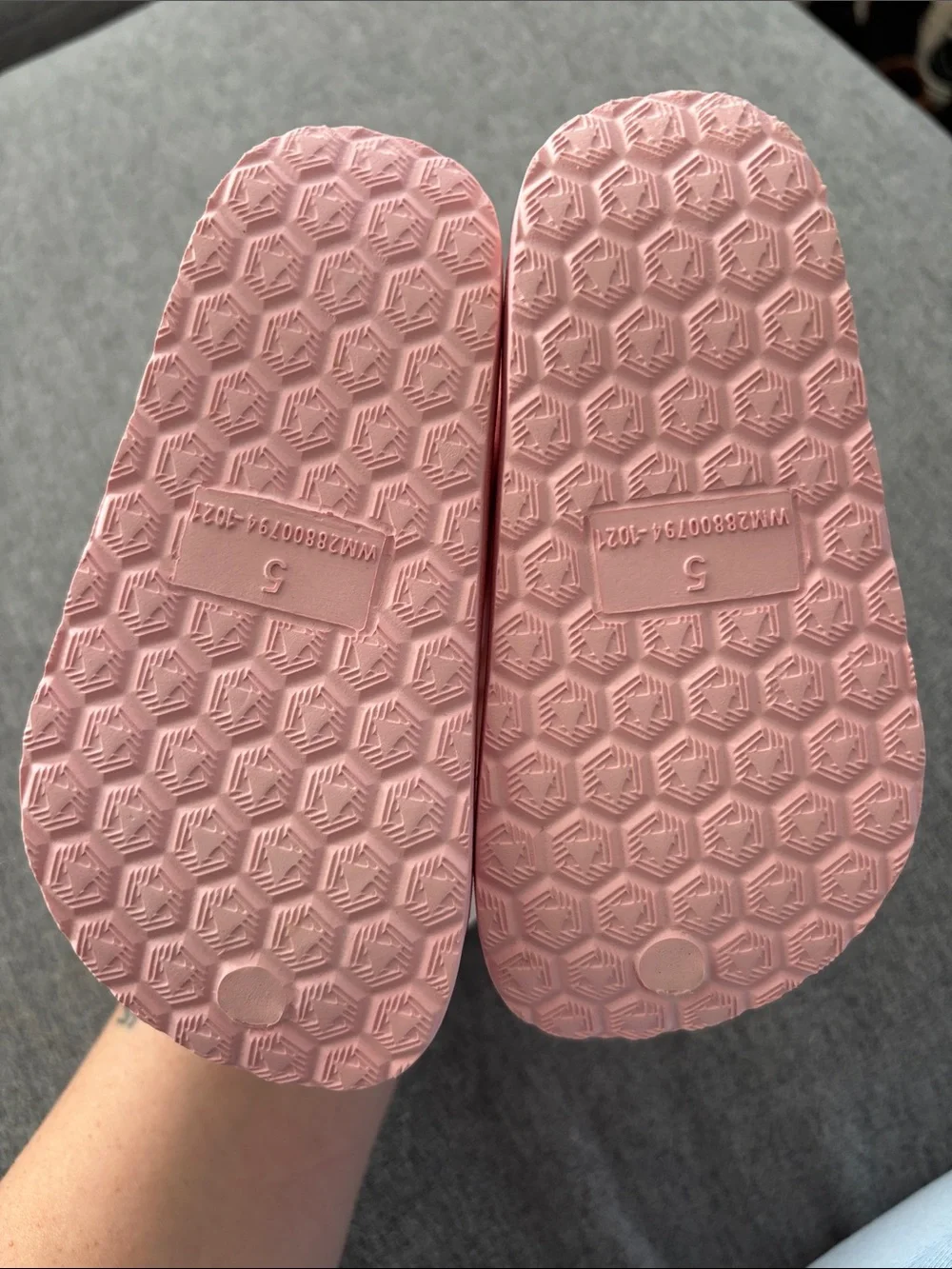 Kids Pink Adjustable Double-Strap Sandals