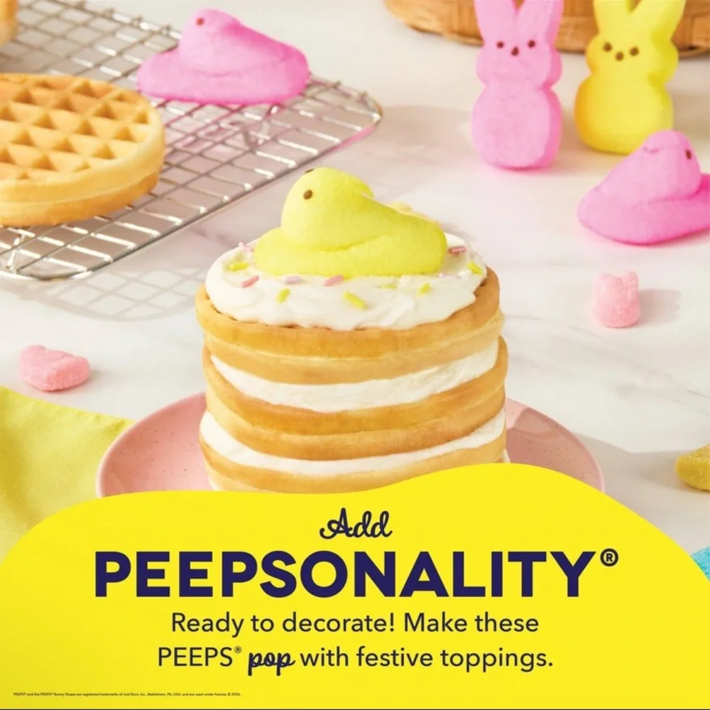 New! Dash × Peeps Mini Waffle Maker Yellow Chick, Spring 2026, Easter
