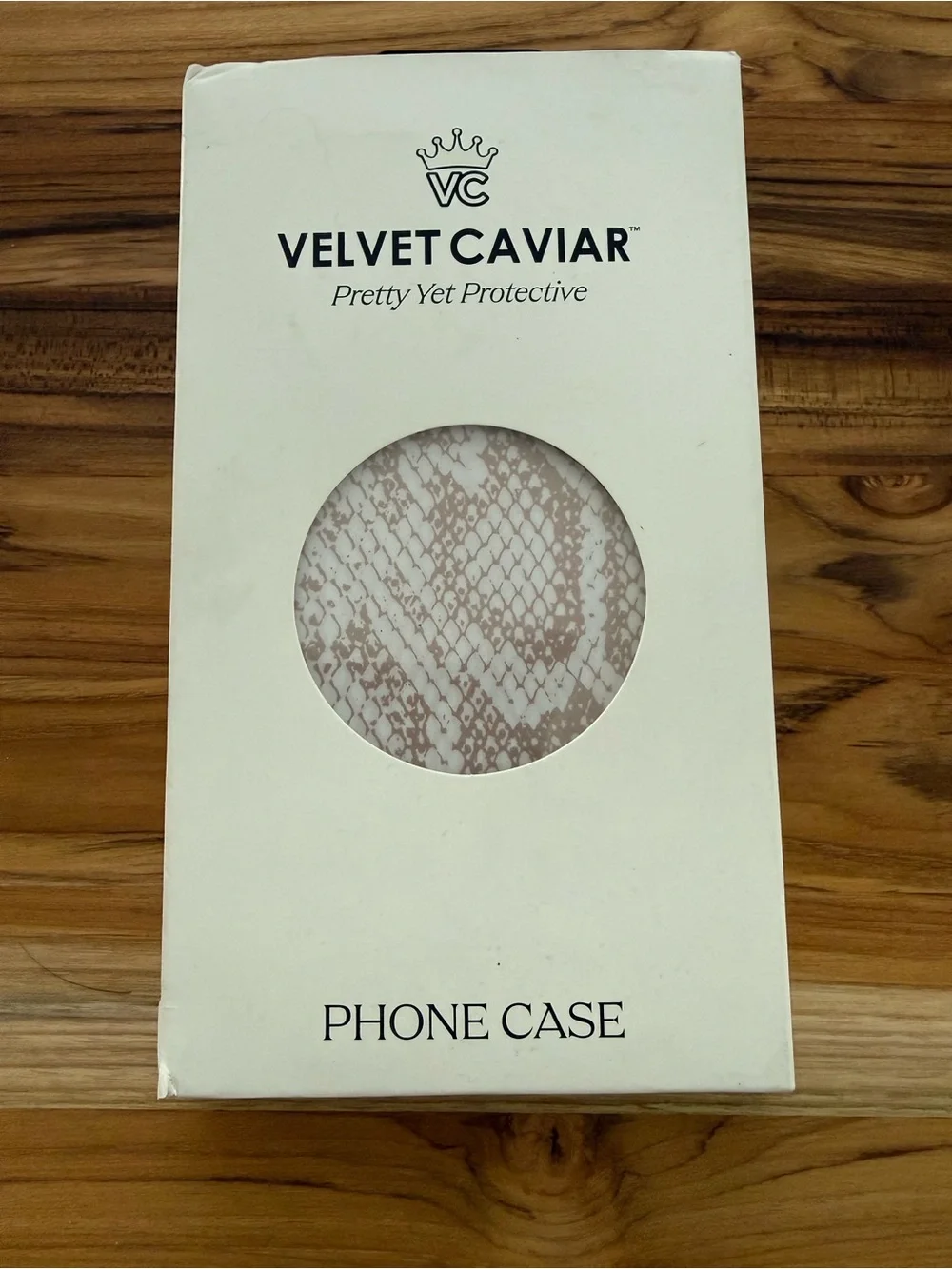 Velvet Caviar Light Tan Snake Print Phone Case