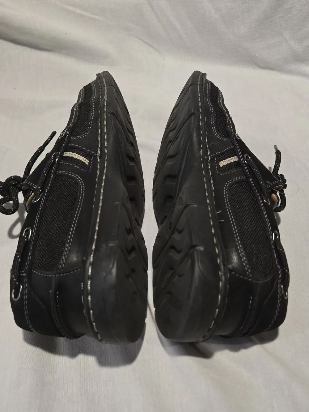 Clarks black leather