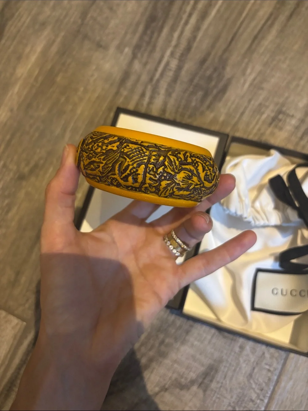 Gucci authentic carved
