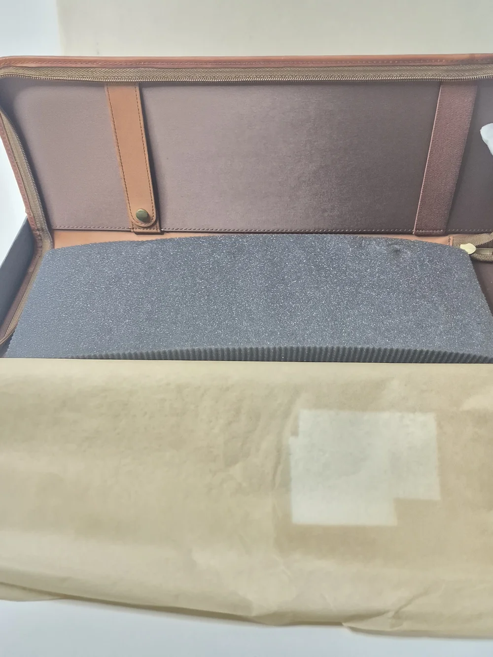 Tan Leather Travel Accessories Organizer