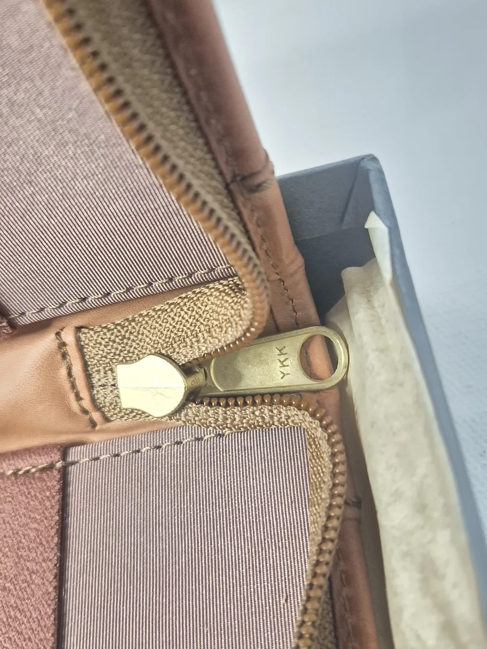 Tan Leather Travel Accessories Organizer