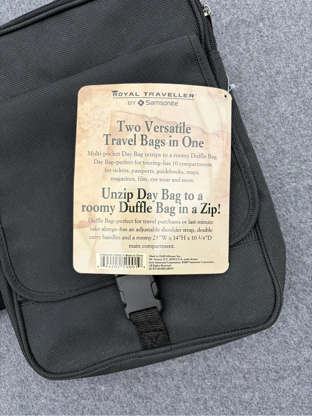 Samsonite Royal Traveller Multi-pocket Day Bag Duffle Weekender Luggage Travel