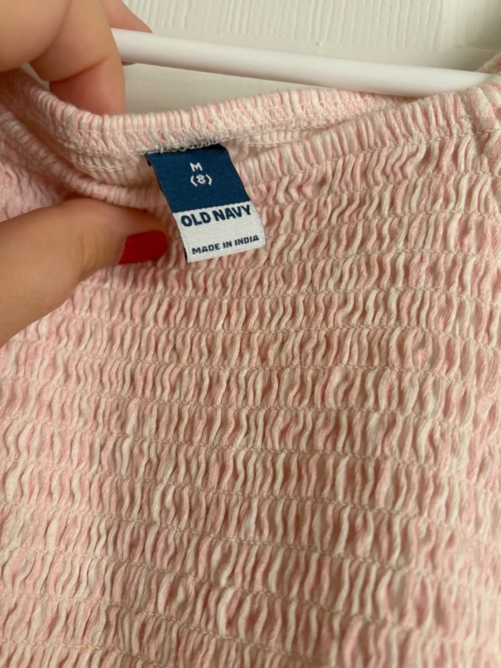 Old Navy pink white