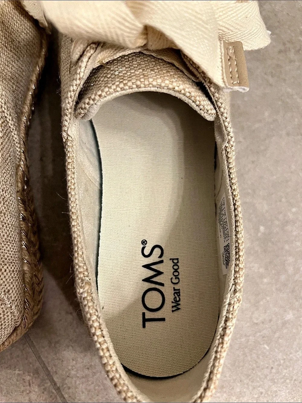 Toms rope comfortable