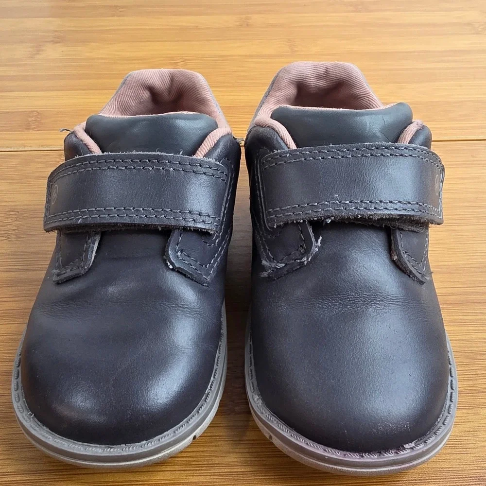 Stride Rite SRT Griffin Boys Gray Leather Sneakers Shoes BB018401 Size 6W