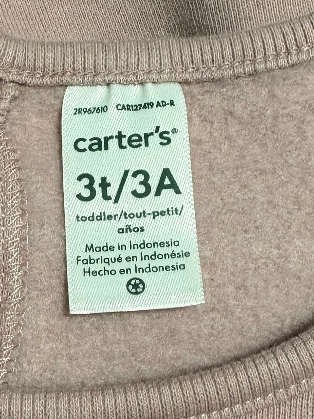 Carters worn once