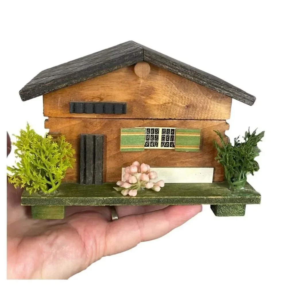 Vintage cabin chalet music box. Laura’s theme.