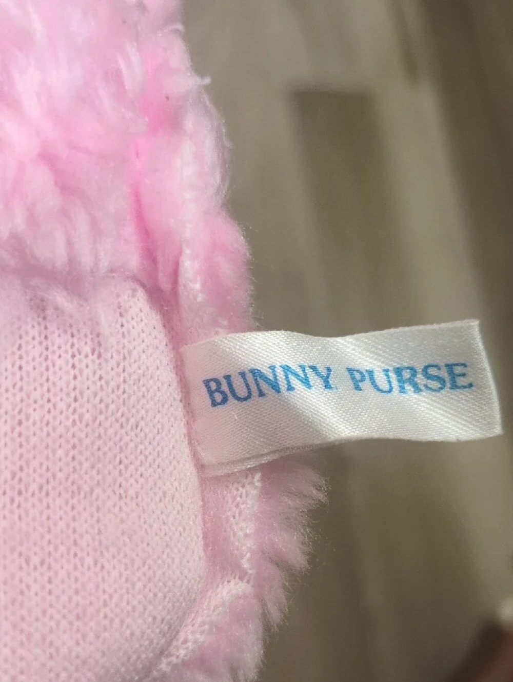 bunny purse soft pink