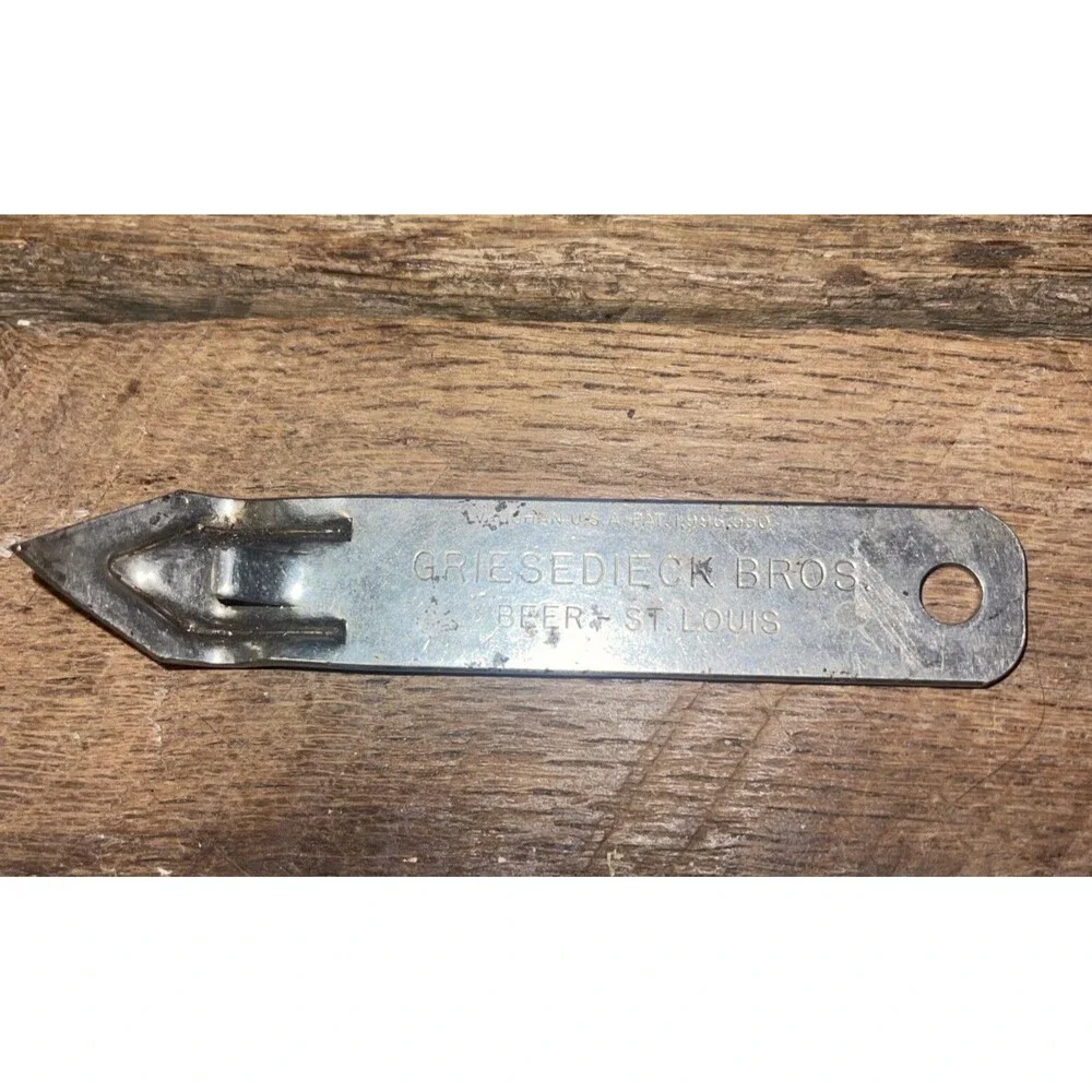 Vintage Beer Bottle Can Opener - Griesedieck Bros. Beer St Louis, Missouri