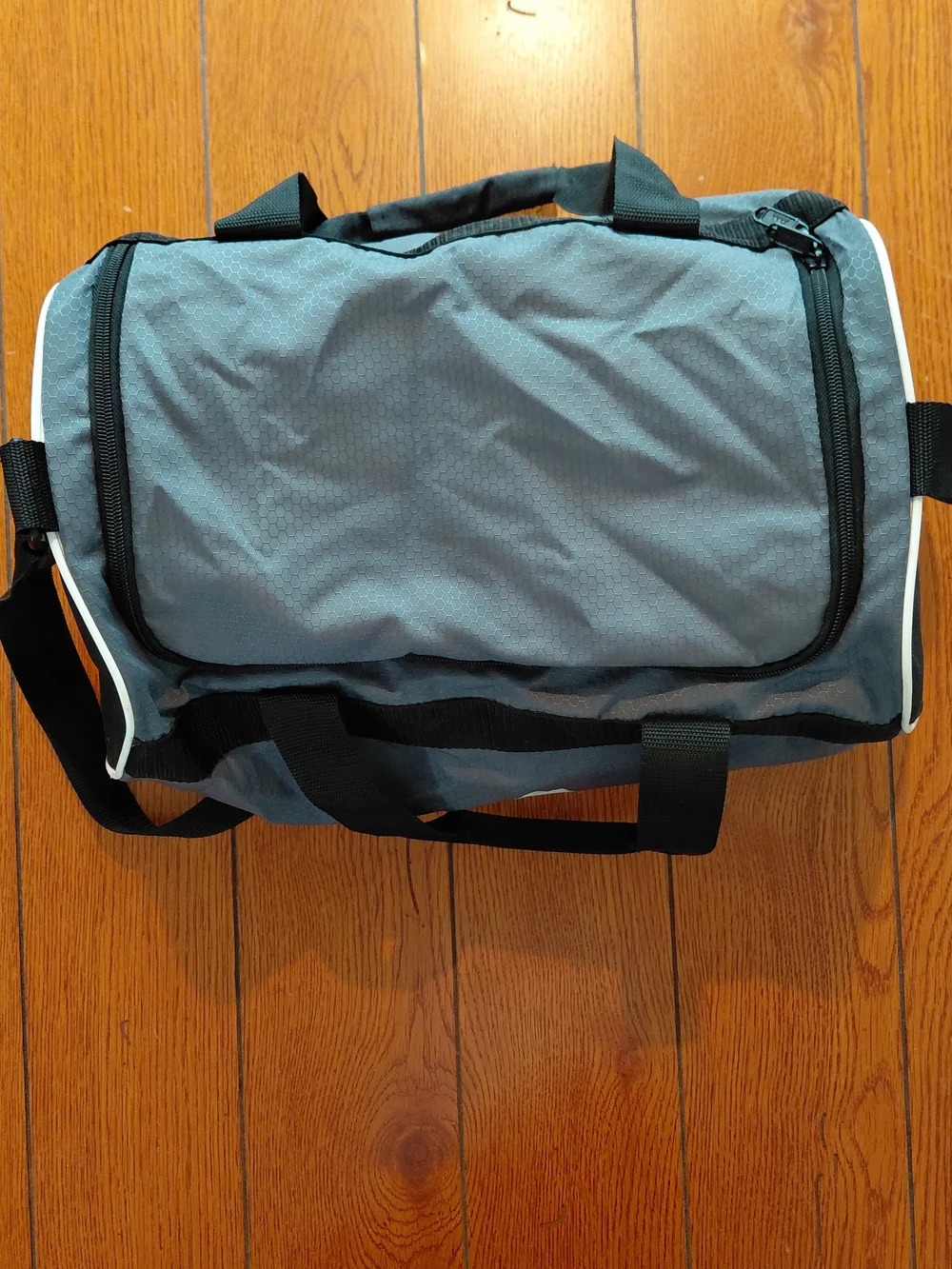 adidas gray duffel