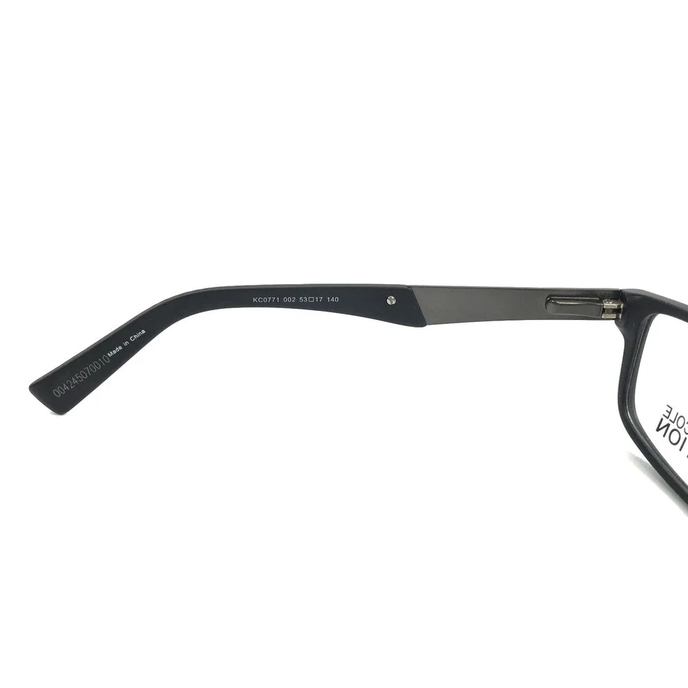 Kenneth Cole Eyeglasses Frames KC0771 002 Black Rectangle Full Rim 53-17-140