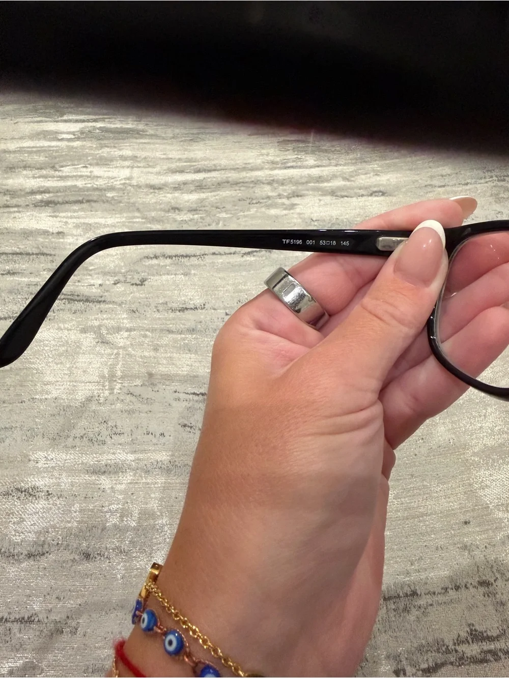 Tom Ford Women's Optical Glasses Black with Gold Accents