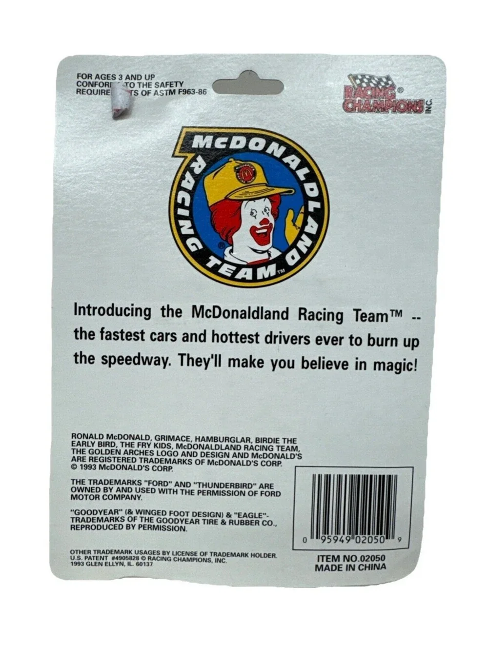 McDonalds this racing