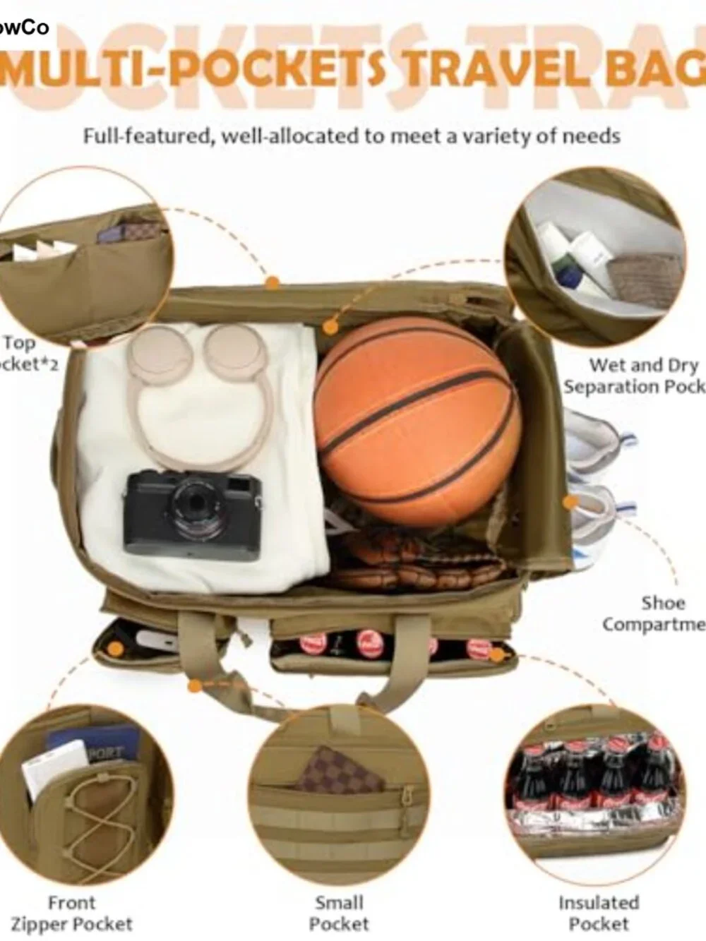 N/A duffle bag