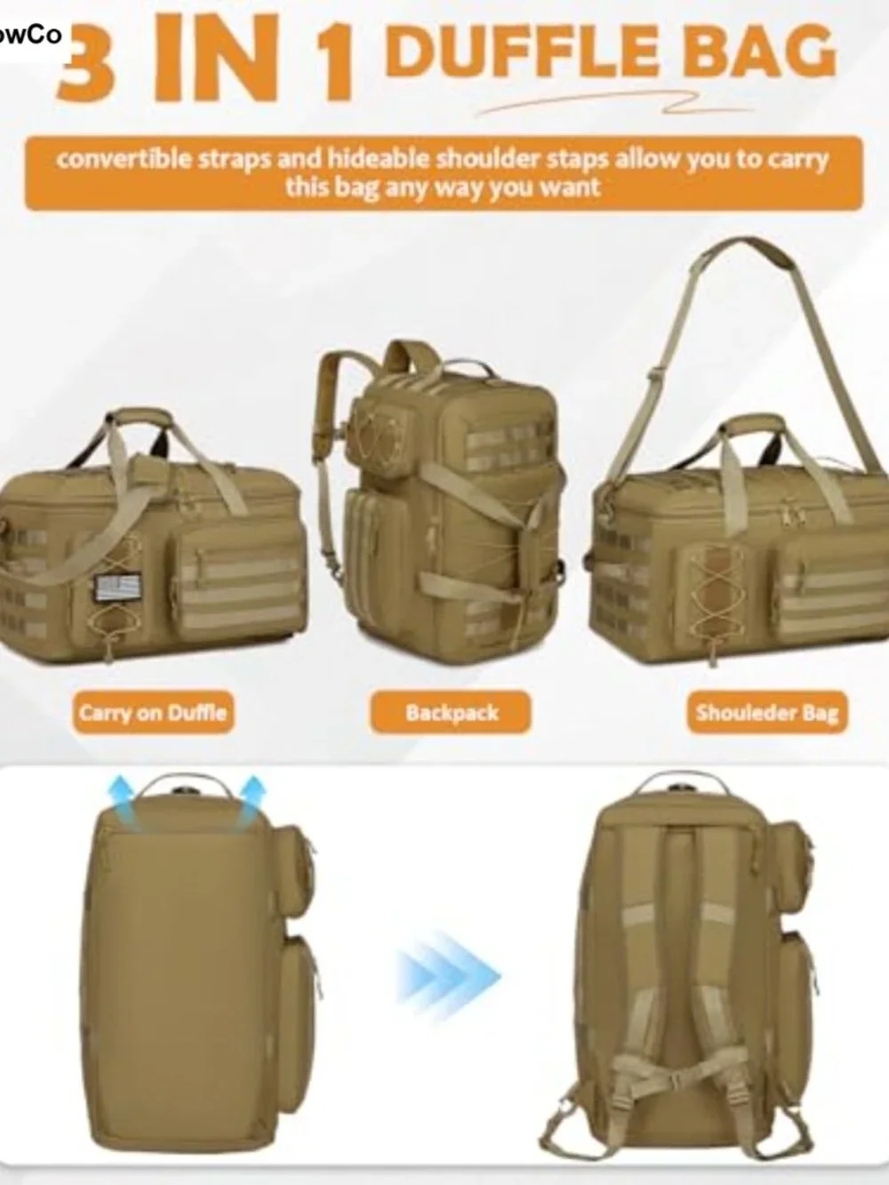 N/A duffle bag